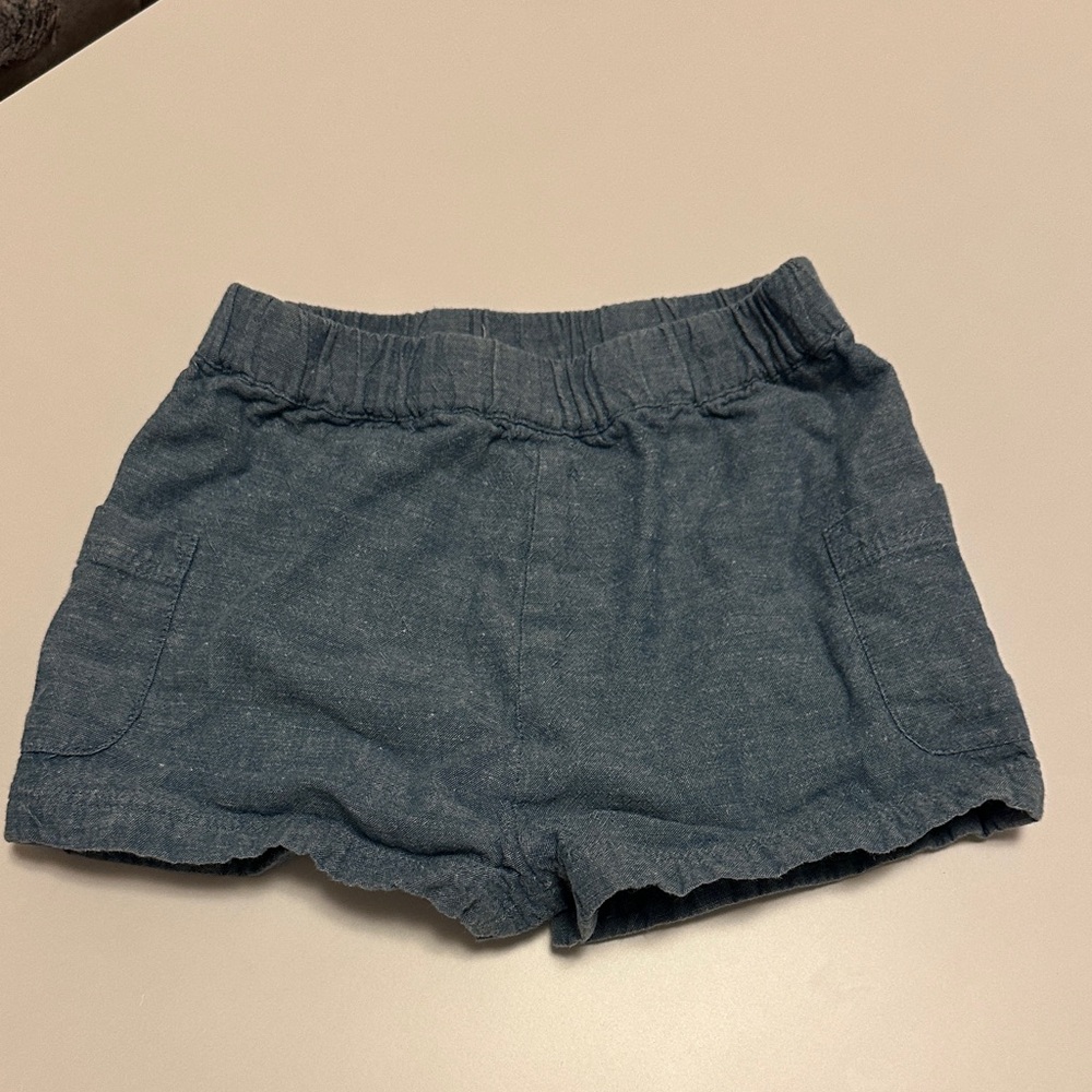 Pehr cotton Blue Denim Shorts 3T